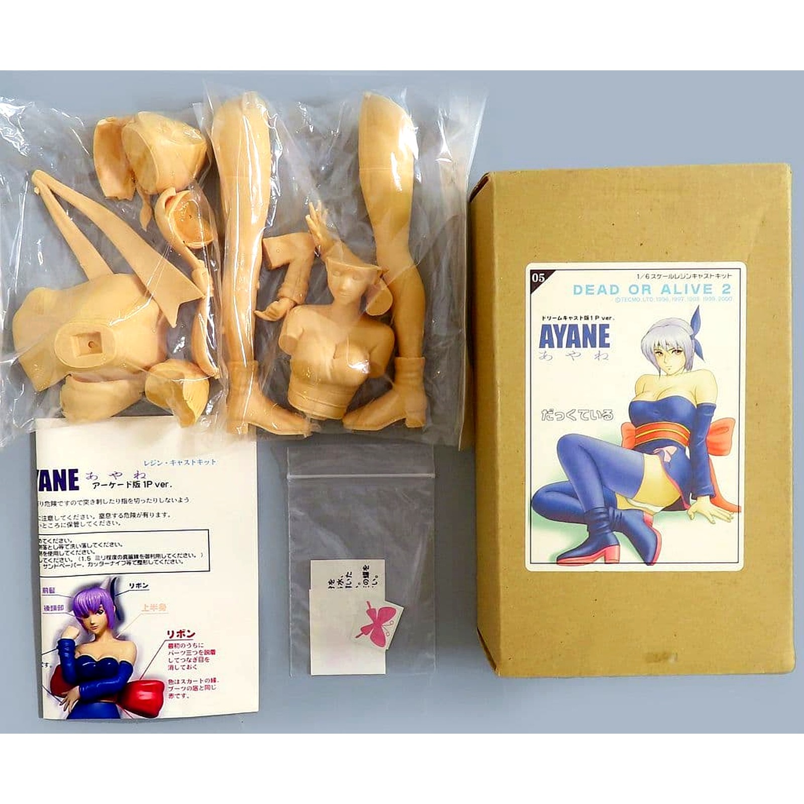 Ayane Dreamcast Edition 1P Ver. DEAD OR ALIVE 2 1/6 Resin Cast Kit Japan S255
