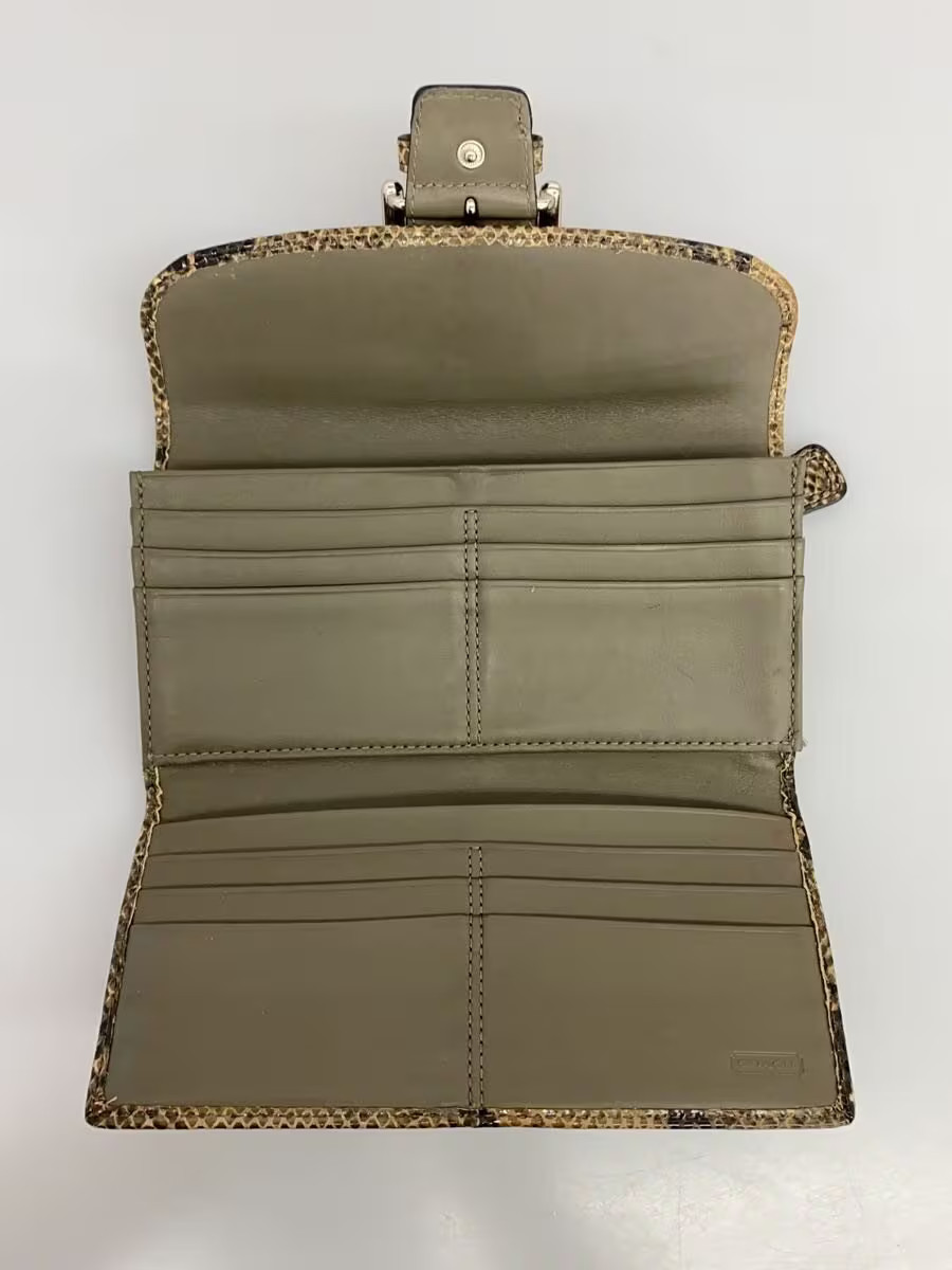 COACH long wallet in python leather and animal pr… - image 4