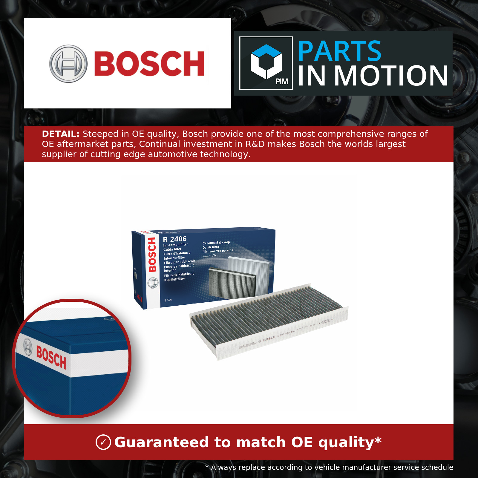 2x ✅Fits BOSCH 1 987 432 406 Filter, interior air ⭐UK Seller⭐ - Image 4