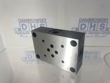 NEU OVP DHS Anschlussplatte NG6 101 021 019 CETOP 3 Stahl G &frac14; seitliche Anschl&uuml;s
