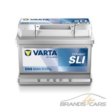VARTA AUTOBATTERIE 12V 60Ah STARTERBATTERIE 540A ERSETZT 55AH 56AH 58AH D59