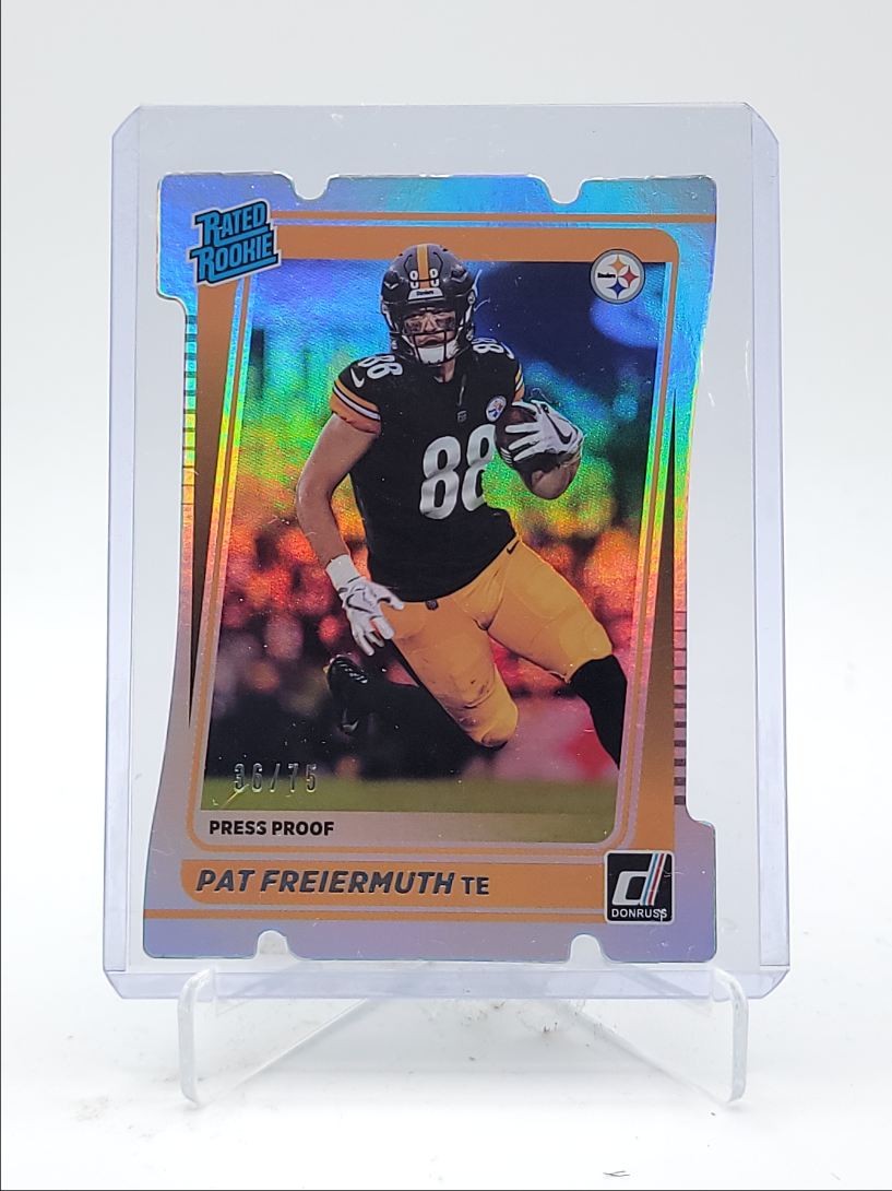 PAT FREIERMUTH 2021 DONRUSS ROOKIE PRESS PROOF SILVER DIE CUT RC /75 Q5971