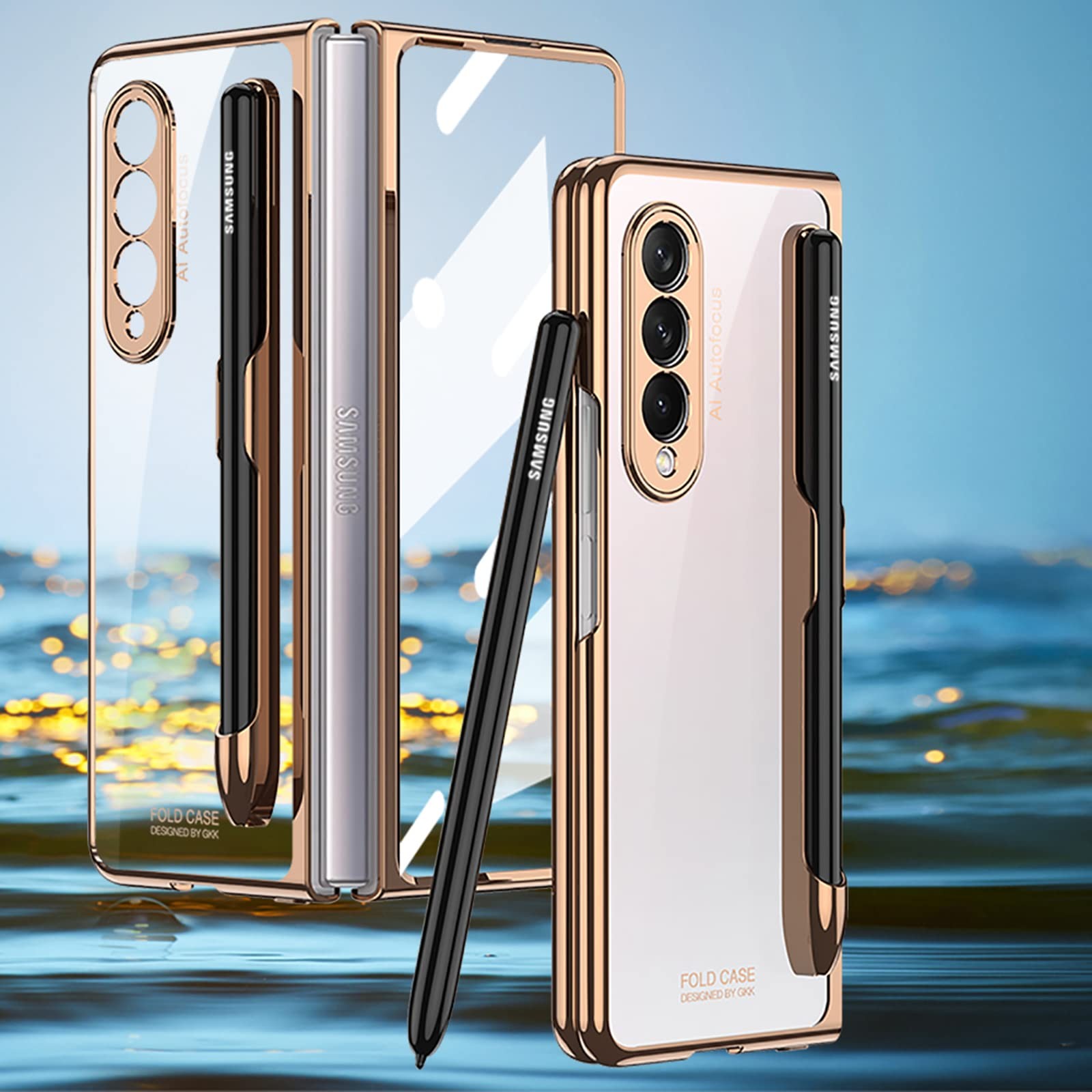 COQUE Cover Samsung Galaxy Z Fold 3, Splendida Guscio Trasparente (s1E)