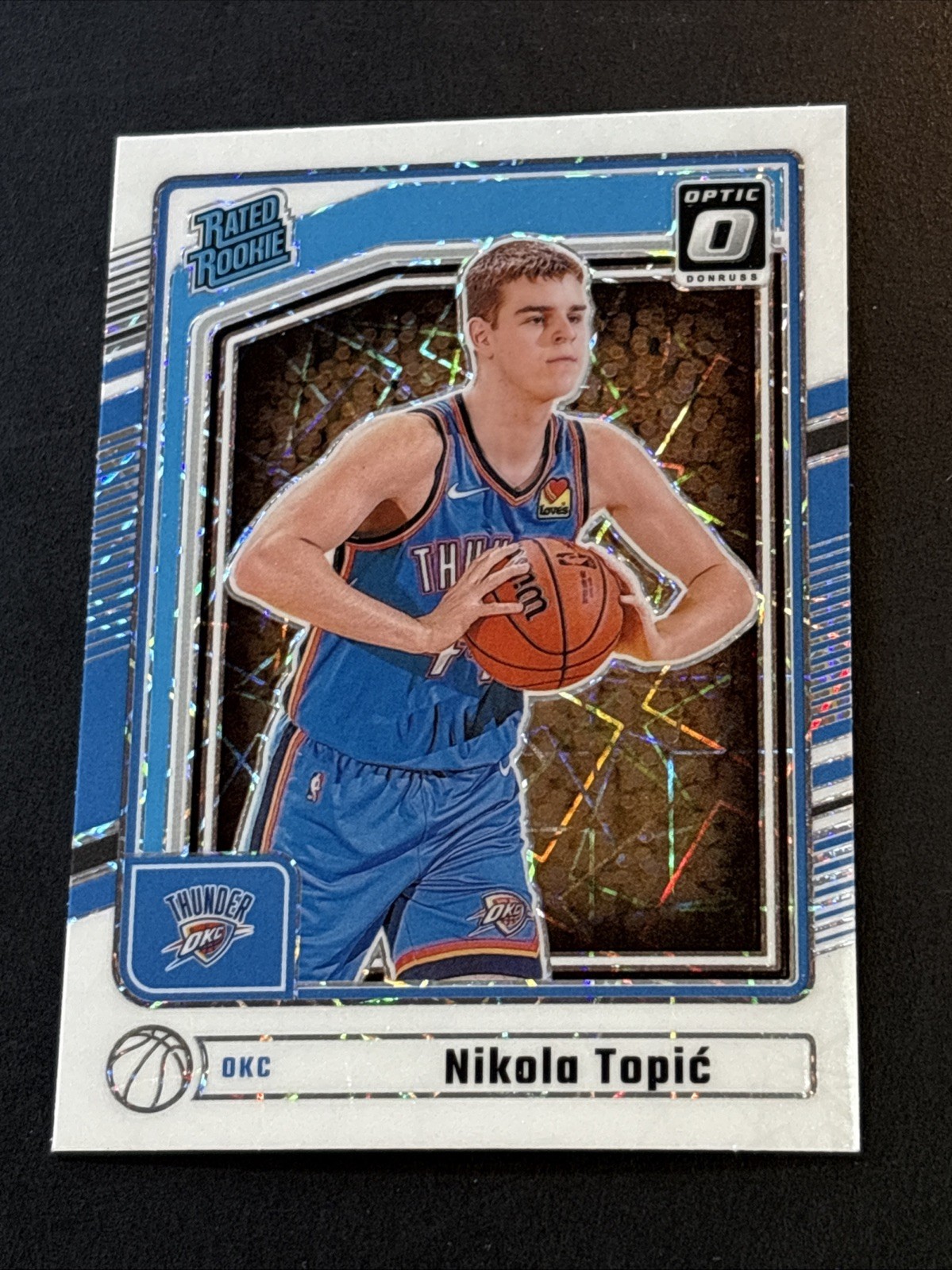 Nikola Topic Rated Rookie Optic Preview Laser - 2024-25 Donruss Basketball #P208