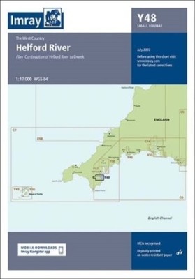 Imray Chart Y48: Helford River (Small Format): 2022 by Imray SHEET MAP FOLDED