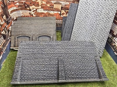 Spur H0 Noch 58058 3x Arkadenmauer plus 7x dekorplatte