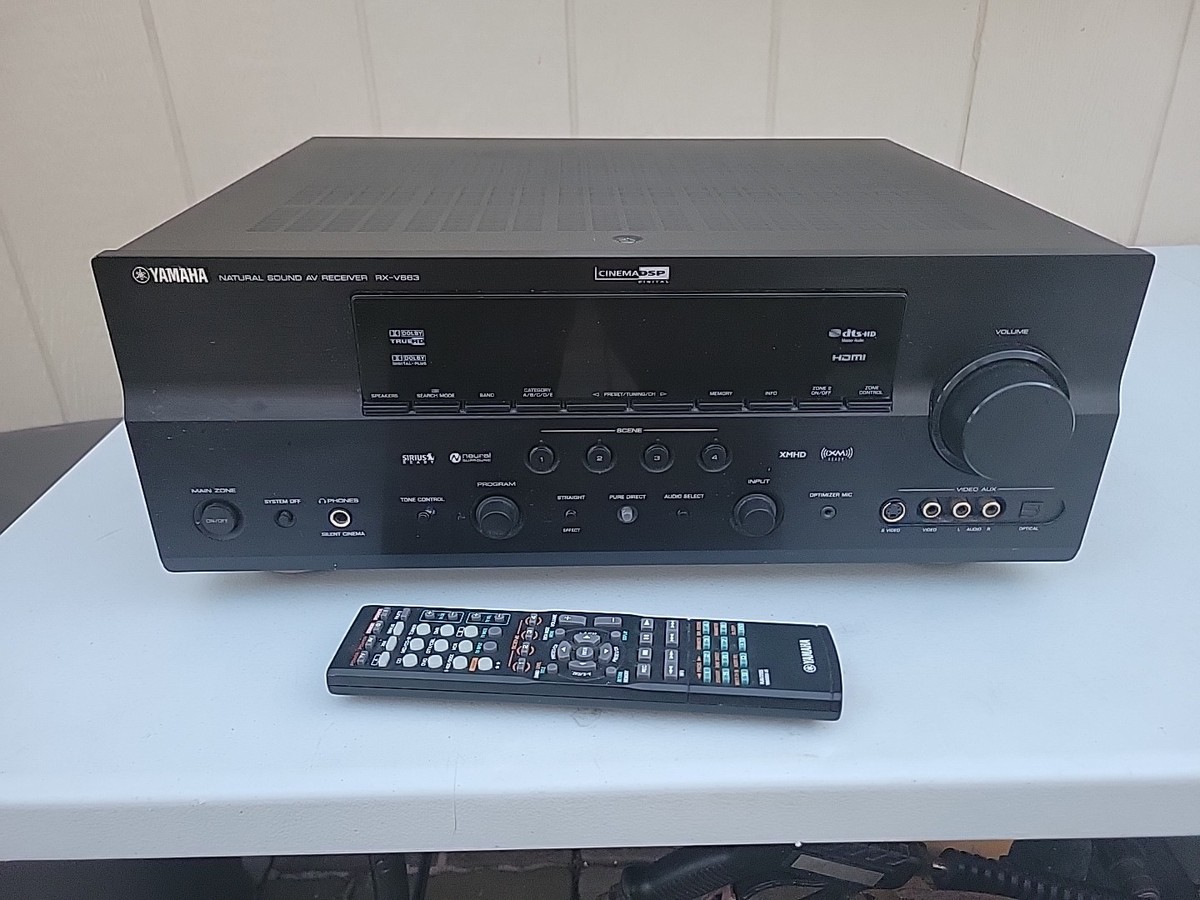 Yamaha RX-V663 AVアンプ シルバー 値下げしました！ Yamaha RX-V663 Home theater receiver with HDMI switching and video