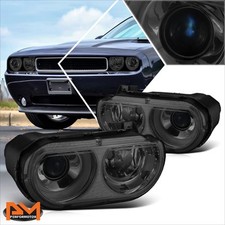 For 08-14 Dodge Challenger Oe Style Hid Projector Headlights Lmap Smoked Lens For 08-14 Dodge Challenger Oe Style Hid Projector Headlights Lmap Smoked Lens