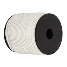 1/4 Inch  250ft White Nylon Solid Braid Rope High UV  Abrasion Resistance