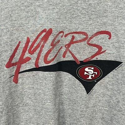 VINTAGE 90S LEE SPORT NFL SAN FRANCISCO 49ERS MOCK NECK L/S SHIRT