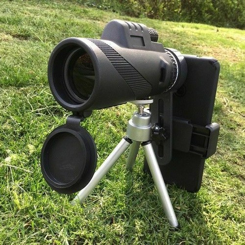 40X60 HD Waterproof Optical Monocular Camping Telescope With Phone Clip & Tripod - Picture 6 of 10