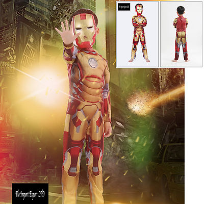 Ironman Vestito Costume Carnevale Bambino Boy Cosplay Costumes