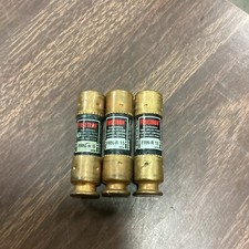 Bussmann Fusetron FRN-R-15 Dual-Element 15 Amp 250 Volt AC, Lot Of 3