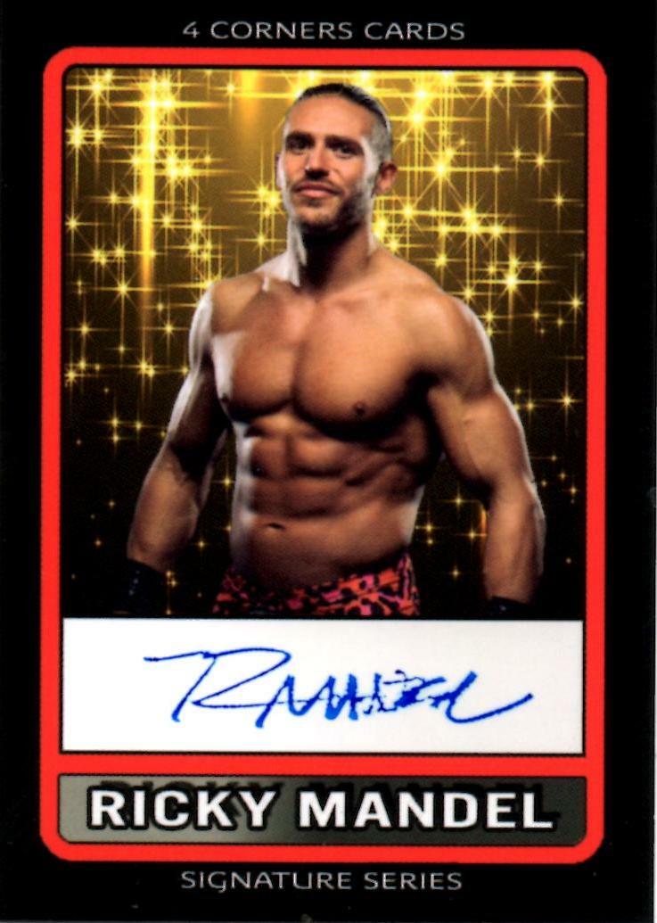 Ricky Mandel Signed 4 Corner Pro Wrestling Trading Card Wrestler