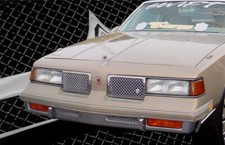 1987-1988 Olds Cutlass Euro Clip Chrome Grill Dual Weave Mesh Grille Tiarra