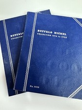 US Buffalo Nickels 1913-1938 Incomplete Set 15 Coins With Book