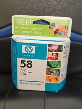 Sealed Genuine HP 58 Photo Tri-Color Ink Cartridge W/ Software disc