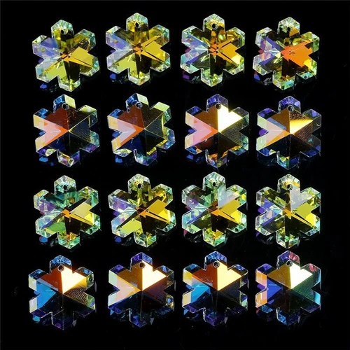 Multi Shape Crystal Charms - AB Color Glass Beads Jewelry Making Pendants 20Pcs - Picture 57 of 65