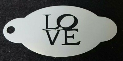 2 x Liebe Wort Schminken Schablonen Valentinstag Feste