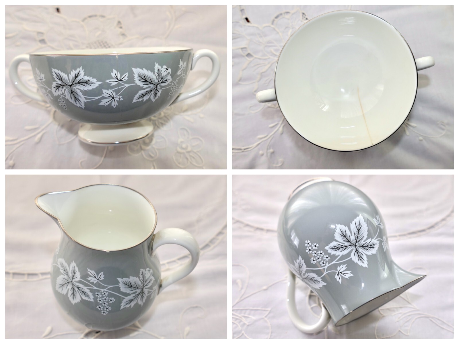 Wedgwood England Moselle 80-Pc Bone China Service For 10 1962-1964 Discontinued