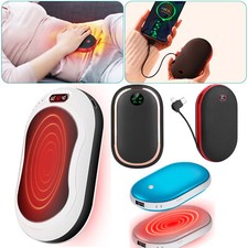 2 in 1 Outdoor Travel Hand Warmer w/Rechargeable Built-in Power Bank USB Charger