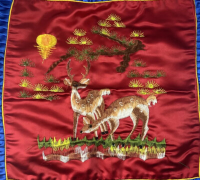 5 Embroidery Korean Style Deer Square Throw Pillow Case 22