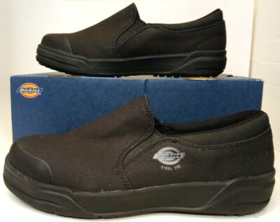 Dickies Supa Dupa Slip-On Steel Toe, Men's Blackout