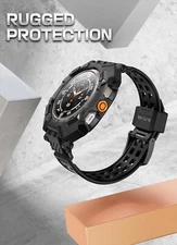 SUPCASE UBPro For Galaxy Watch Ultra MilitaryProtection Case +2Pack Screen Cover