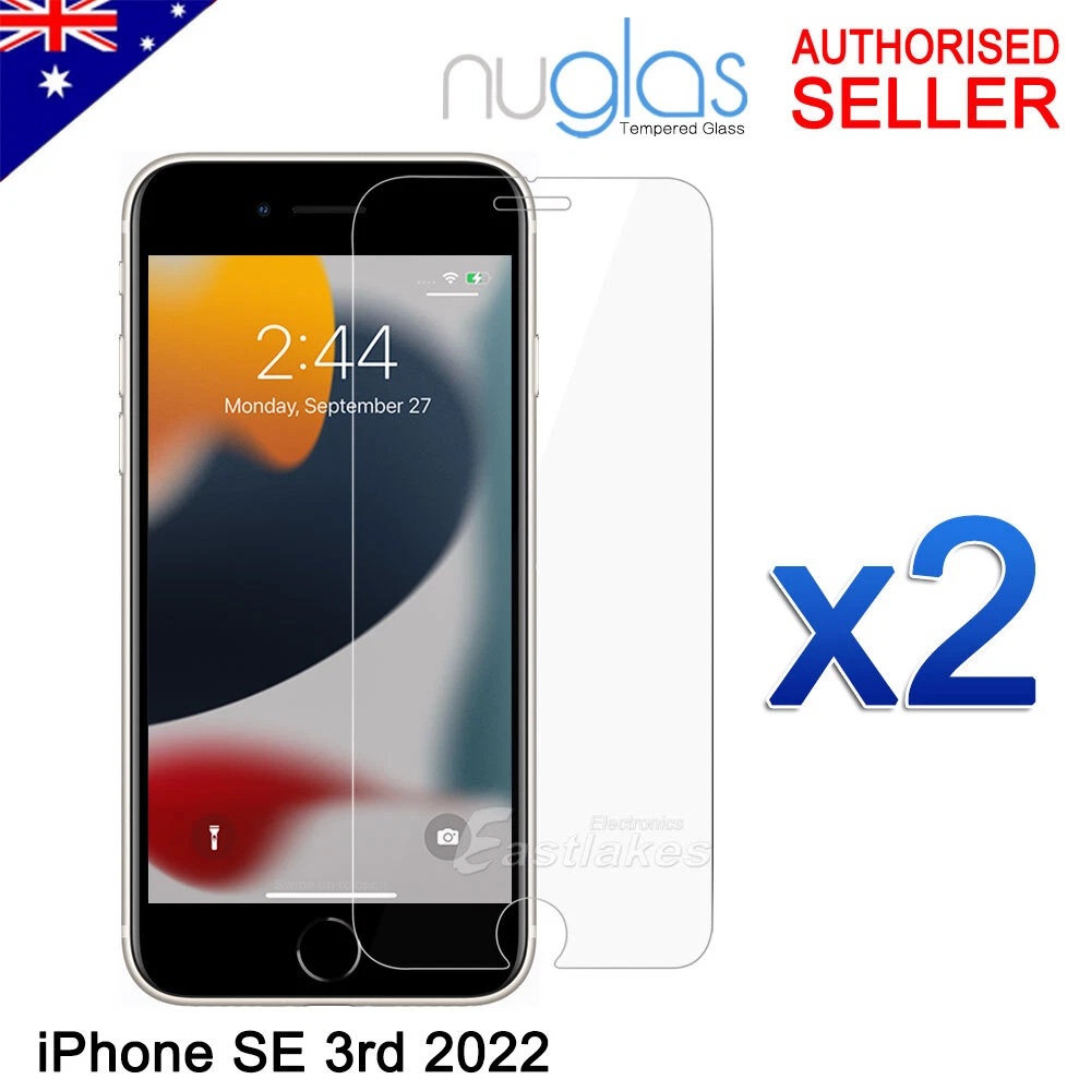 Nuglas 5.5in Premium Tempered Glass Screen Shield for iPhone 8 Plus - Clear