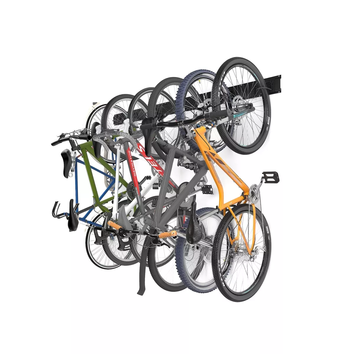 NETWAL Bike Storage Rack, 6 Bike Rack Garage and 6 Helmet Hooks