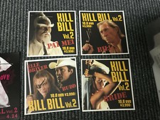KILL BILL Vol.2 Japan Card set/poster post card SET of 4! QUENTIN TARANTINO MINT