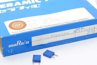 Vintage Keramik-Resonator / Filter von Murata Typ CSB290A, RM5 / 2-Pin, NOS