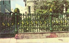 The Famous Corn Stalk Fence Made Of Cast Iron, New Orleans, Louisiana Postcard