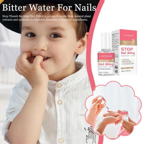 Stop Nail Biting Thumb Sucking Nail Polish Clear For children fl 15ml/.5. |  eBay