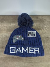 Children's Place Navy Blue Gamer Cap Cuffed Winter Beanie Hat Size S/M