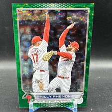 Philly Phenoms Bryce Harper Green Foil /499 2022 Topps Update Phillies #US112