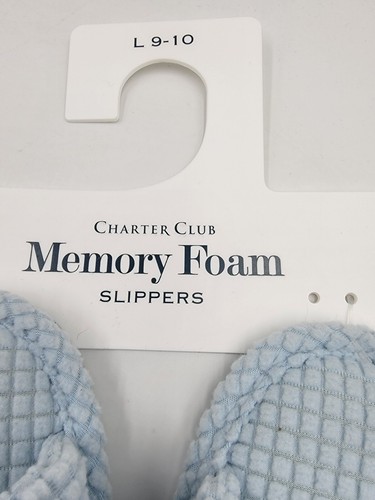 Chaussons femme Charter Club texturés nœud L 9-10US bleu cristallin à enfiler - Photo 9/15