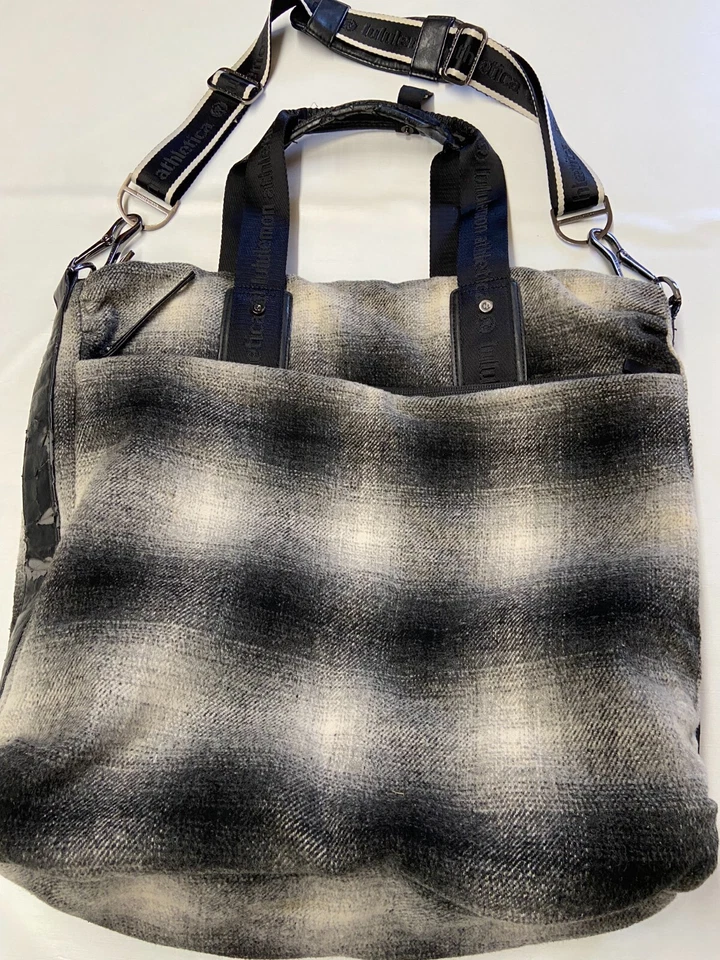 Bolso de Mano LULULEMON Gris Mezcla de Lana Yoga Gimnasio Laptop Bolsa de Vuelo Rápido Foto 4 de 4