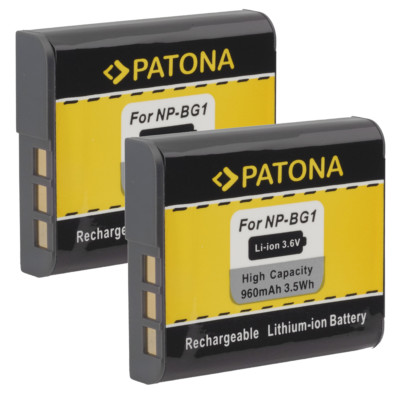 2 x Patona Akku für Sony CyberShot DSC-H20, DSC-H50, DSC-H55, DSC-H70 - NP-BG1