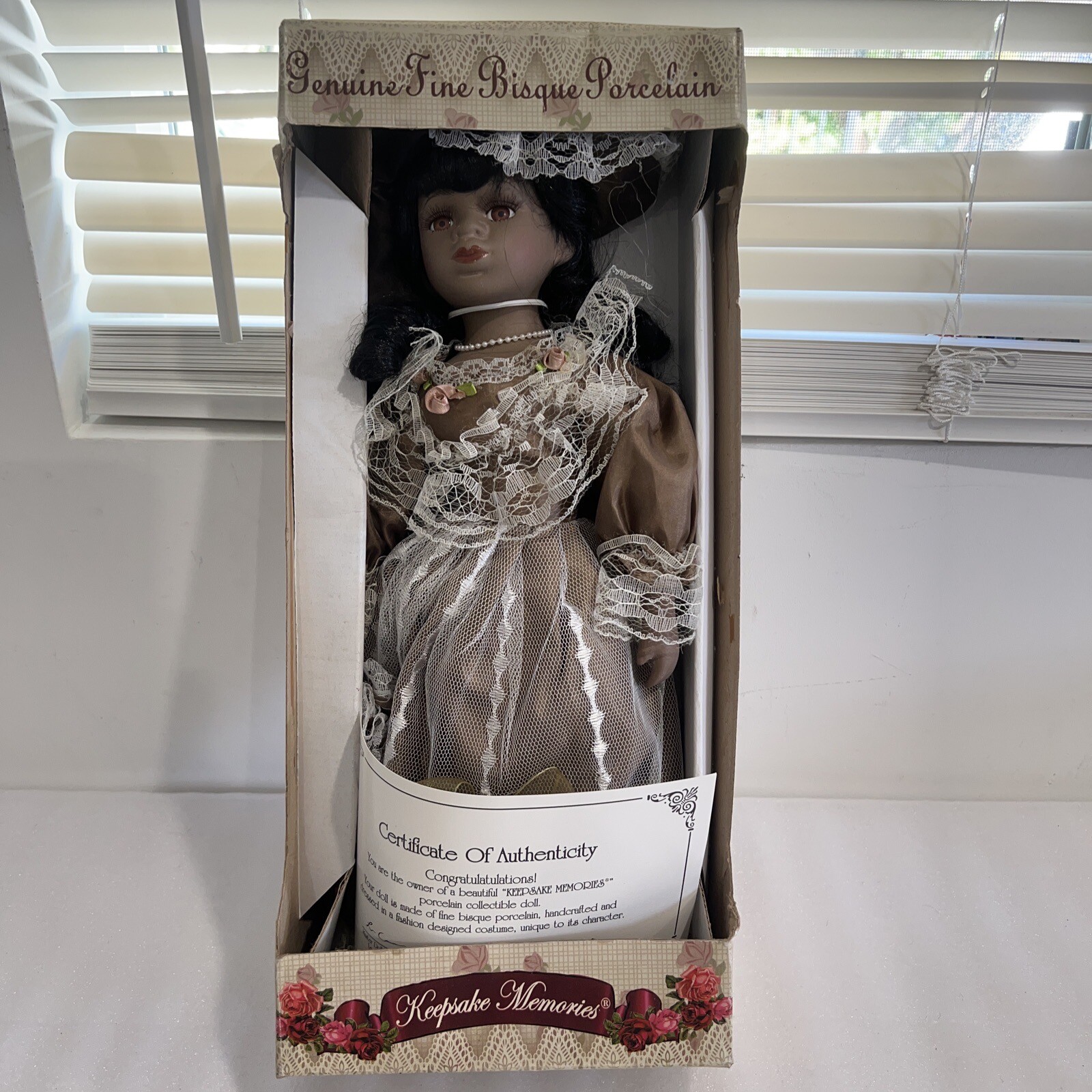 Keepsake Memories Porcelain Doll Limited Edition African American W