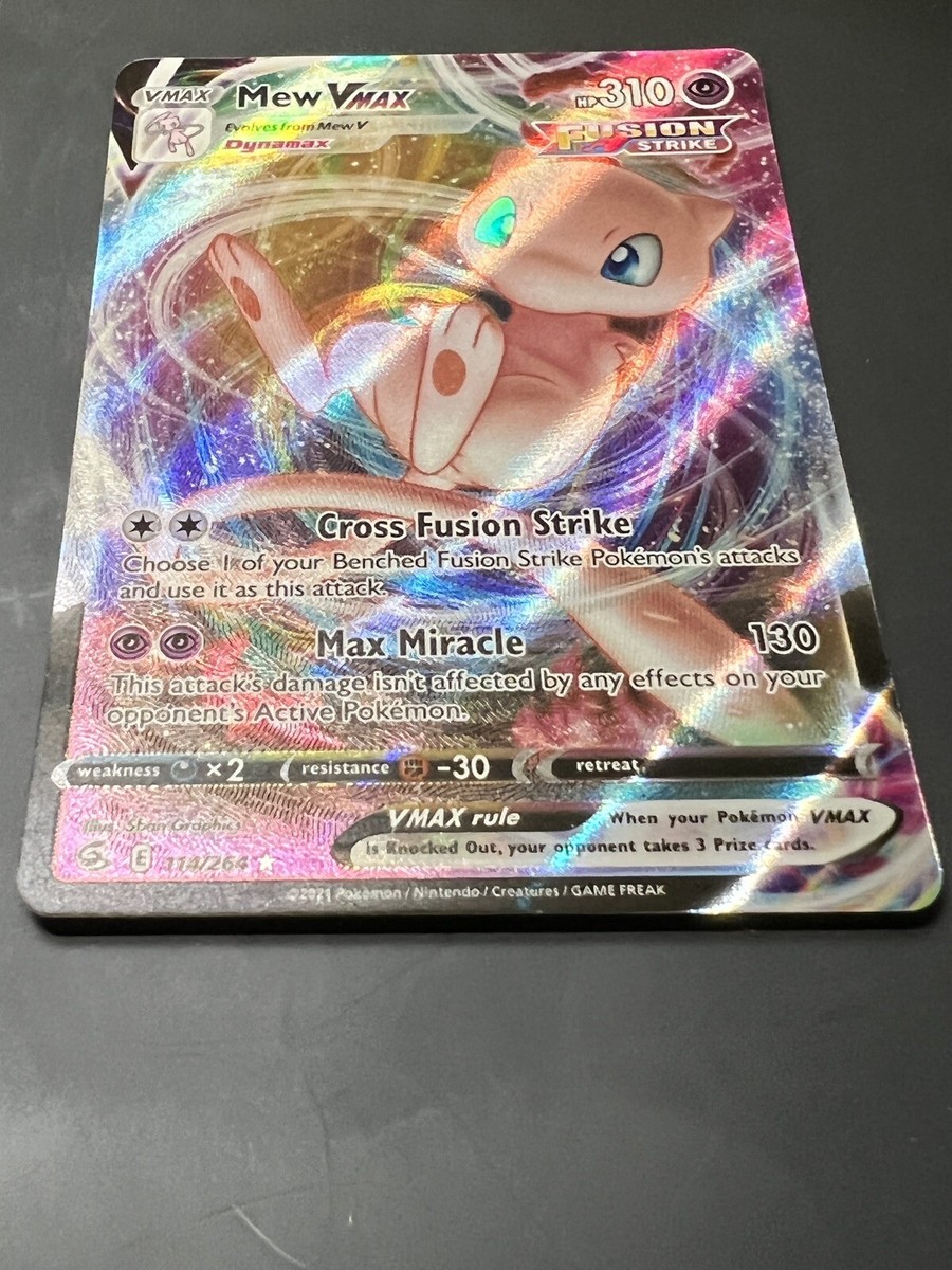 Pokémon TCG Mew VMAX Fusion Strike 114/264 Holo Ultra Rare