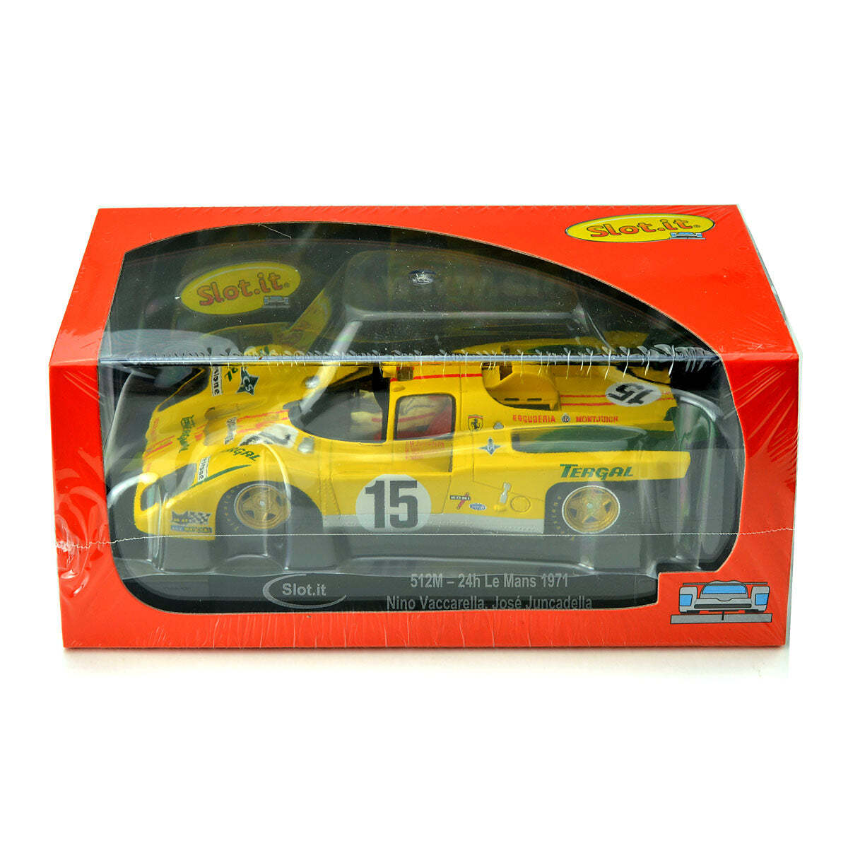 週末セール　Slot.it 512M - Le Mans 1971 Slot.it CA51a Ferrari 512M n.16 24h Le Mans 1971 - Slot Car
