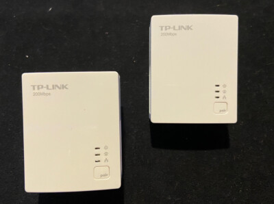 TP-LINK TL-PA2010 AV200 200Mbps Nano Powerline Adapter, ONE PAIR wall plugs