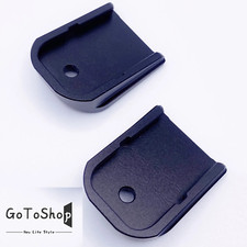 2 Pack Magazine Mag Base Pad For Glock Floor Plate Aluminum Black 2 Pack Magazine Mag Base Pad For Glock Floor Plate Aluminum Black