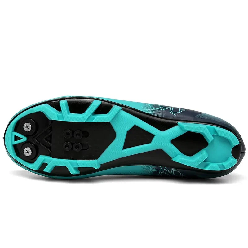 Мужские велосипедные туфли удобные с двойной вращающейся пряжкой для горного велосипеда дорожные велосипедные туфли - Изображение 2 из 4