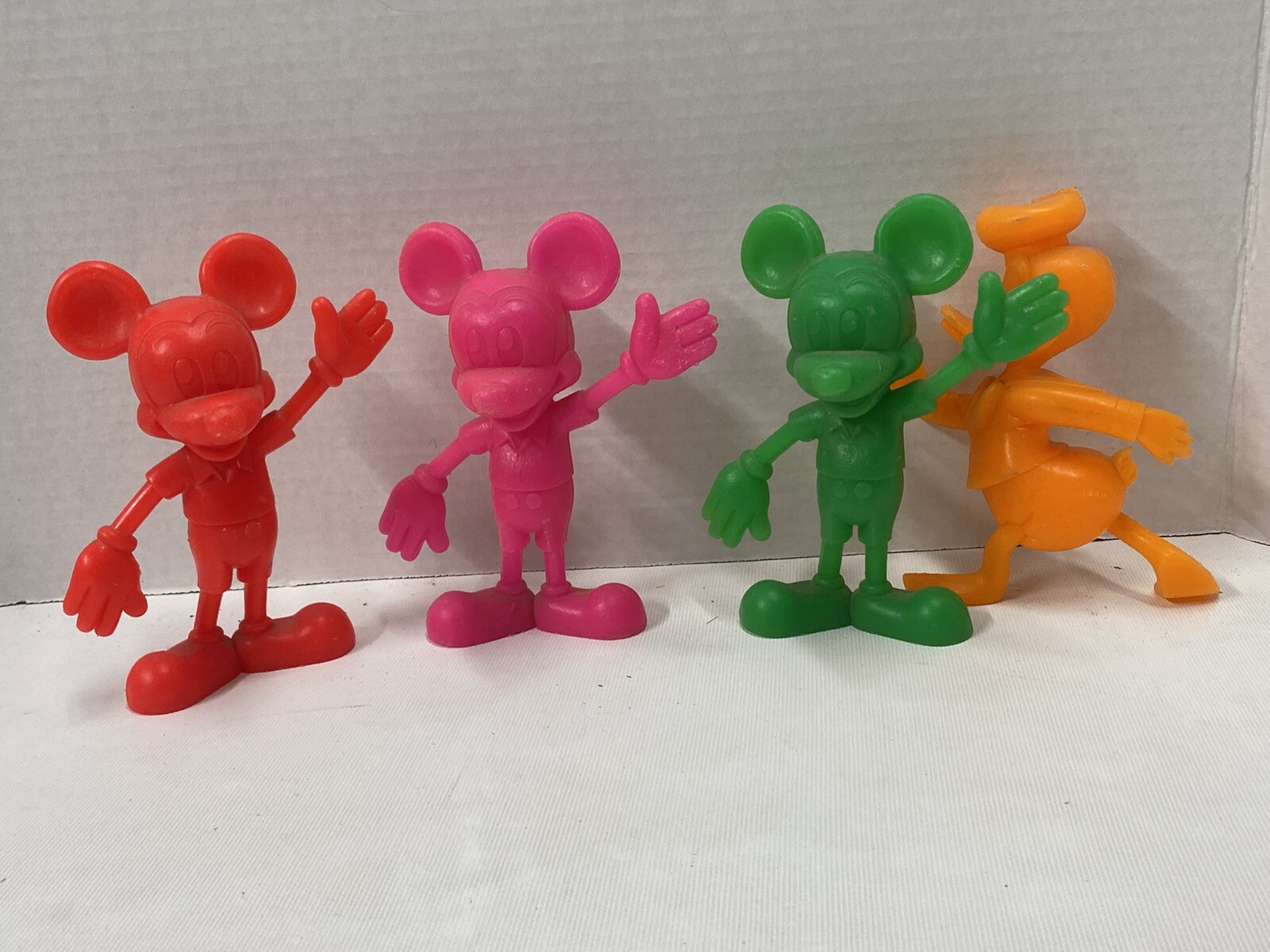 Vintage Marx Disney Mickey Mouse Donald Duck Colorful Vinyl Figures-image