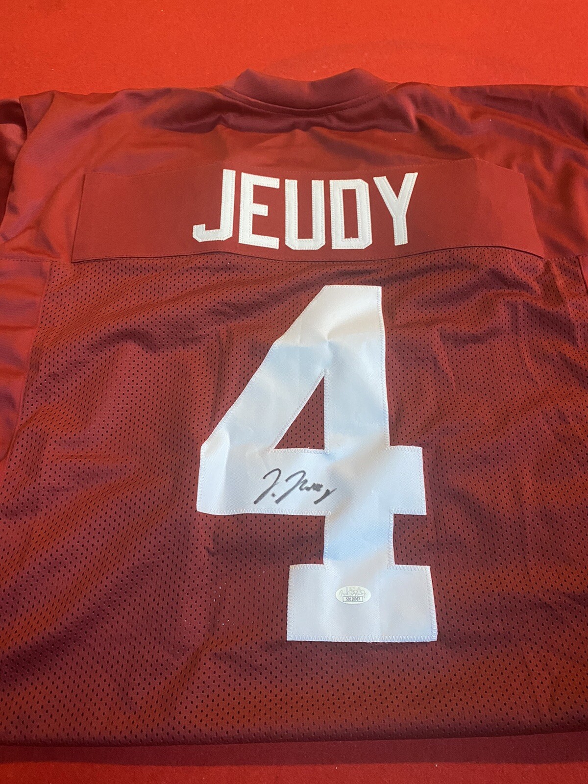 Jerry Jeudy Signed College Alabama Crimson Tide Football Jersey (JSA ) 