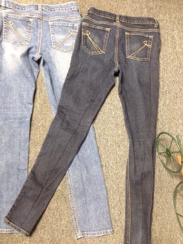Place Jeans 2 Pair Skinny Stretch Size 14 And Bootcut Stretch Girls - Picture 2 of 12