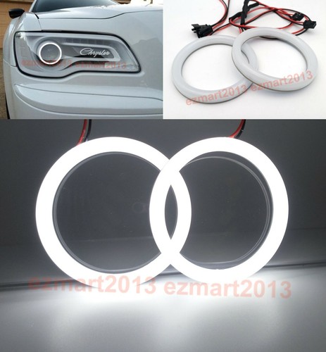 cotton LED halo ring for Chrysler 300 2011-2023 headlight angel eye Demon DRL - Foto 1 di 13