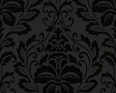 A S Tapete Flock 3 255426 Vliestapete Barock Schwarz Tb Ebay